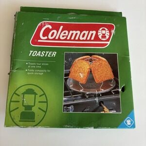 Vintage Coleman Camp Stove 4 Slice Toaster Aluminum 807a723t NEW